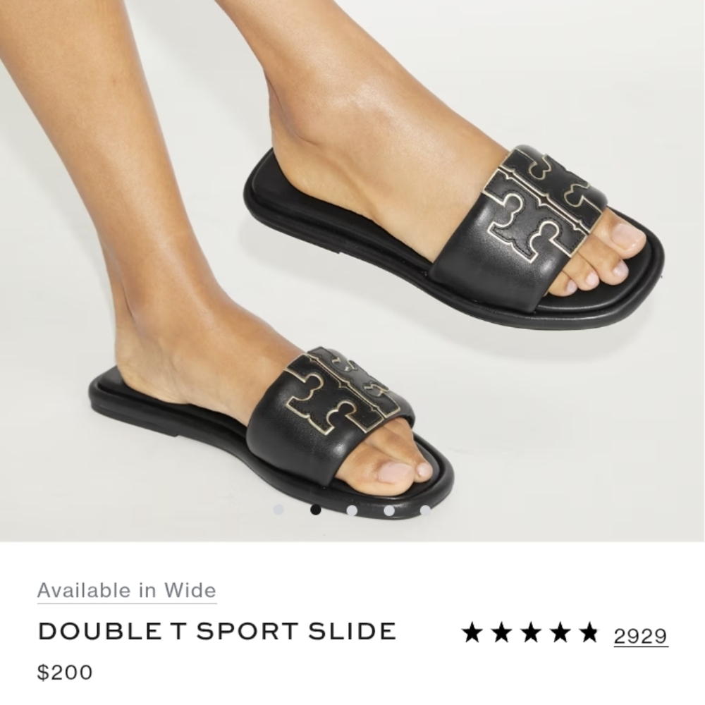 Leather Slides Tory Burch